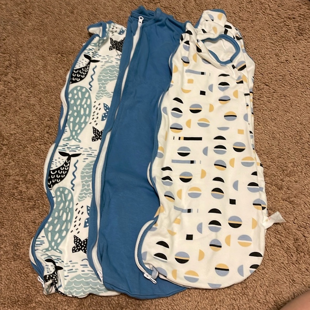 Set of three sleep sacks